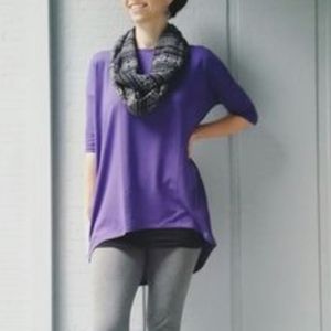 LuLaRoe solid Purple oversize top New L